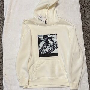Custom Designed Connor McGregor Men's Cream Hoodie-NWT